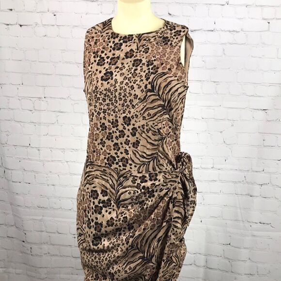 Jones New York Animal Print Maxi Dress EUC size 6 - Picture 1 of 4